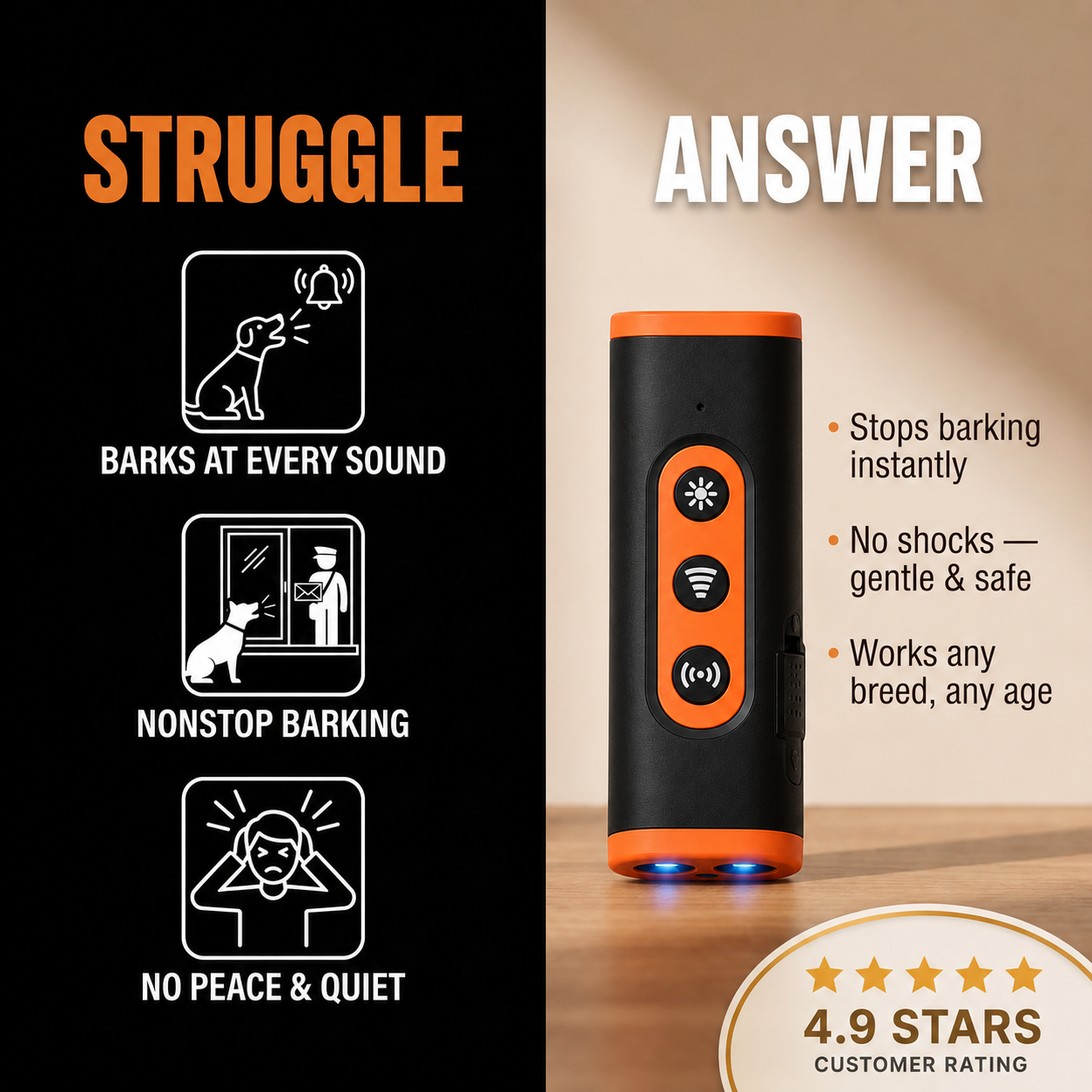 SilentPaws™- Anti-Barking Device