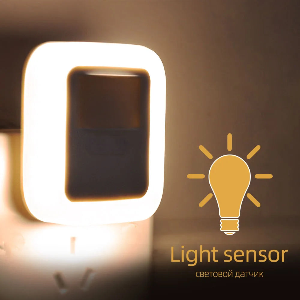 Led Motion Sound Sensor Night Light Bedroom Decor Lamp Home Staircase Closet Aisle Decorative Night Lamp Christmas Kids Gifts